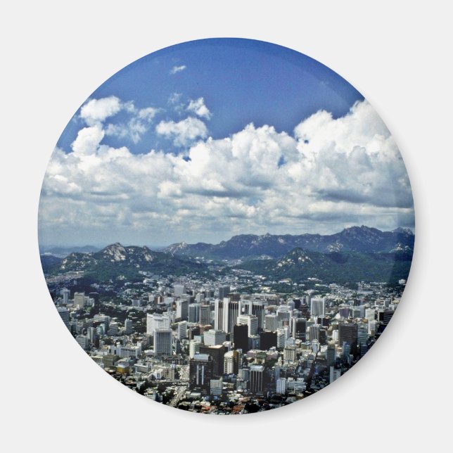 View Of Seoul From Namsan Magnet (Front)