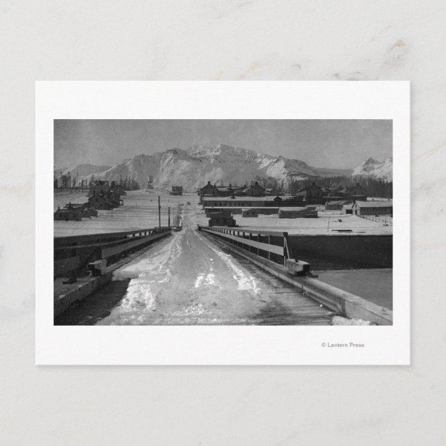 View of Seward, Alaska From the Bridge Photograp Postcard (Front)