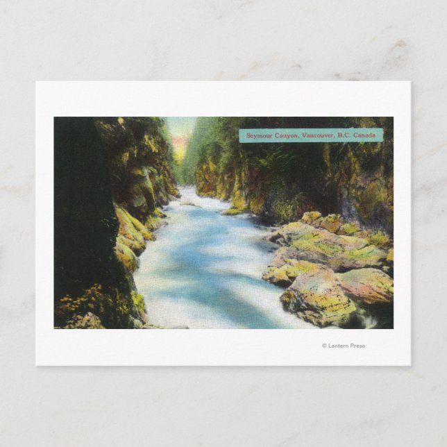 View of Seymour Canyon Postcard (Front)