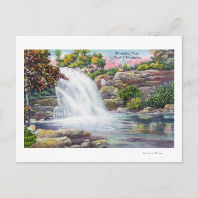 View of Shinglekill Falls Postcard (Front)
