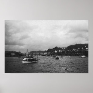 View of Ships at the 15th Annual Regatta Poster