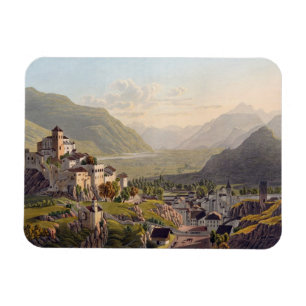 View of Sion, illustration from 'Voyage Pittoresqu Magnet