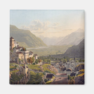 View of Sion, illustration from 'Voyage Pittoresqu Magnet