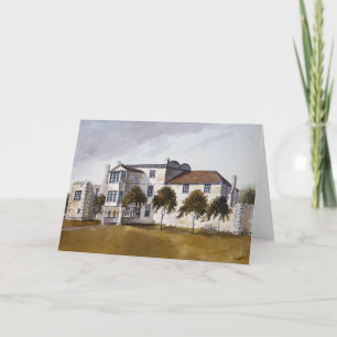 View of Sir Noel de Caron's House, 1809 Holiday Card