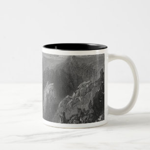 View of Slaines Castle, near Peterhead Two-Tone Coffee Mug