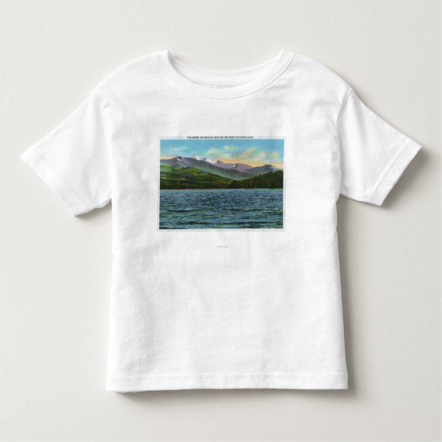 View of Snowy Mts from the Tupper Lake Road Toddler T-Shirt (Front)