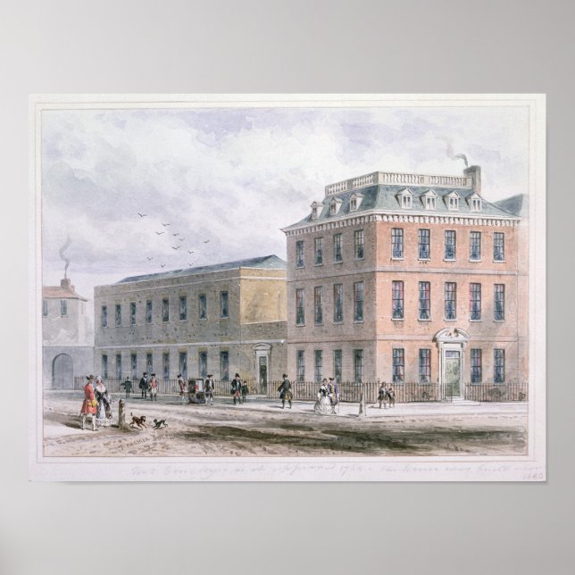 View of Soho Square and Carlisle House Poster (Front)