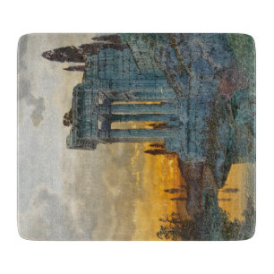 View of Southern Italy with Ancient Roman Ruins Cutting Board