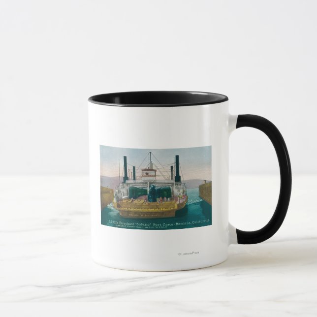 View of SP Ferry Boat Solano in Dock Mug (Right)