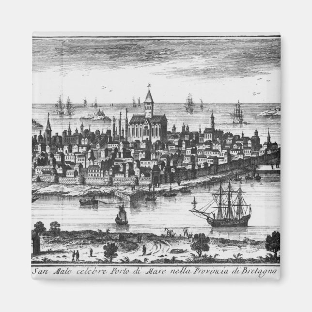 View of St. Malo Magnet (Front)