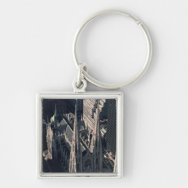 View of St. Patrick's Cathedral Key Ring (Front)
