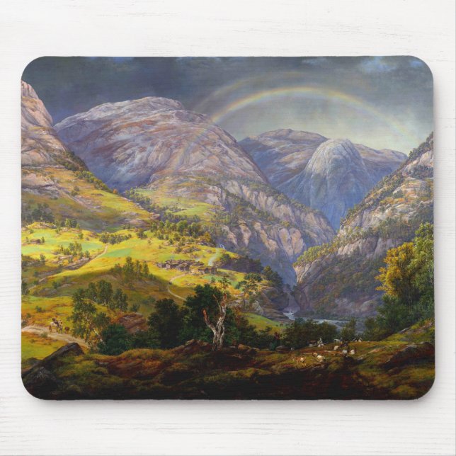 View of Stalheim in Norway Mouse Pad (Front)
