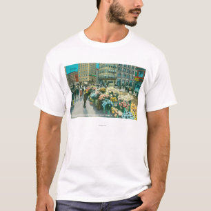 View of Street Flower Venders T-Shirt