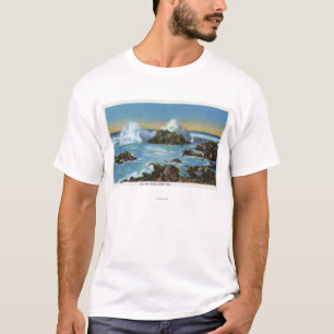 View of Surf Along the Rock T-Shirt
