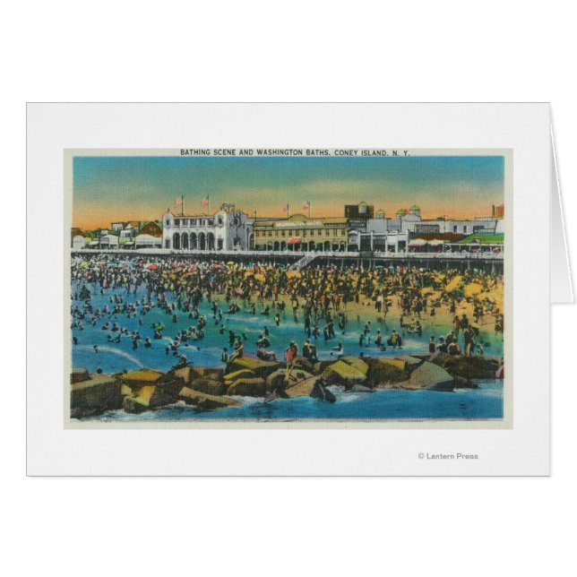 View of Swimmers at the Washington Baths (Front Horizontal)