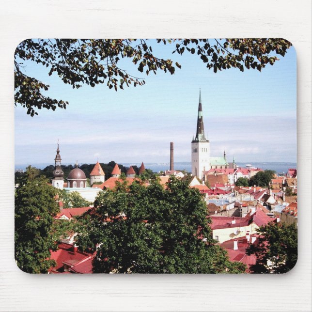 View of Tallinn Mouse Pad (Front)