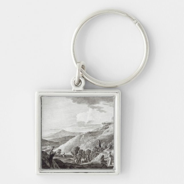 View of Tarquinia and Corneto Key Ring (Front)