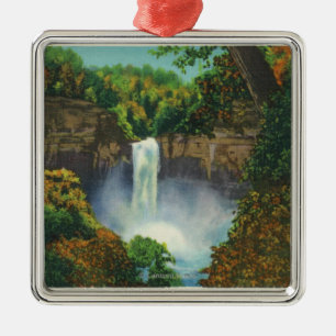 View of Taughannock Falls, 215 Feet High Metal Ornament