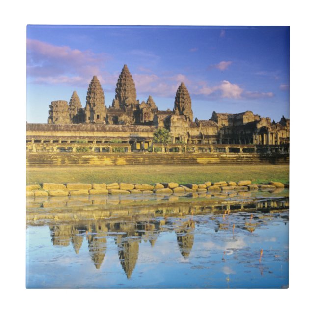 View Of Temple From Front Ceramic Tile (Front)