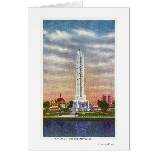 View of Texaco's Giant Thermometer (Front)