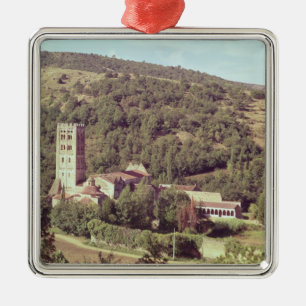 View of the Abbey and the church tower Metal Ornament