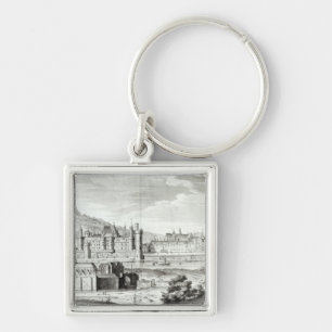 View of the Abbey of Saint-Germain-des-Pres Key Ring