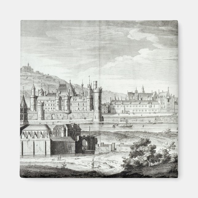 View of the Abbey of Saint-Germain-des-Pres Magnet (Front)