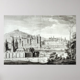 View of the Abbey of Saint-Germain-des-Pres Poster