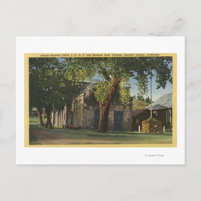 View of the Adams Express Office Postcard (Front)