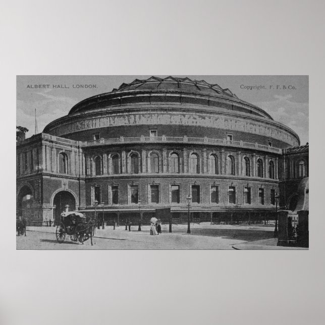 View of the Albert Hall, c.1900 Poster (Front)