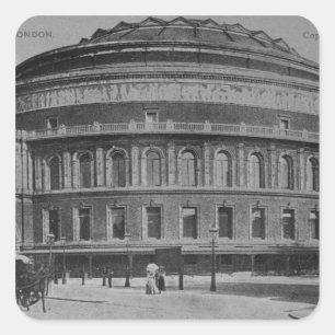 View of the Albert Hall, c.1900 Square Sticker