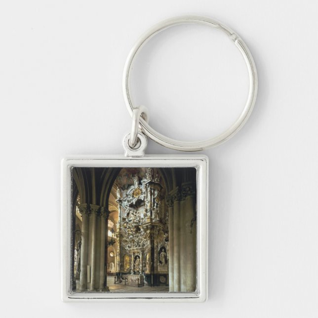 View of the altar and the 'Transparente', c.1720 Key Ring (Front)