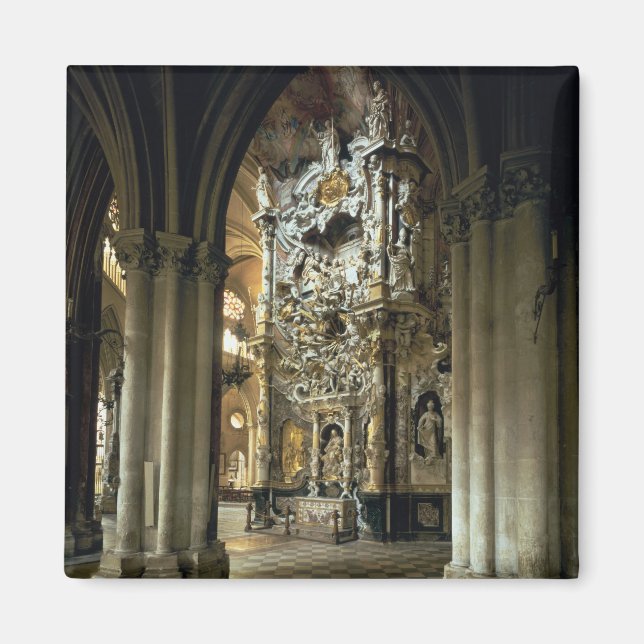 View of the altar and the 'Transparente', c.1720 Magnet (Front)