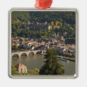View of the Alte Brucke or Old Bridge Metal Tree Decoration