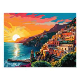View of the Amalfi coast Italy Photo Print