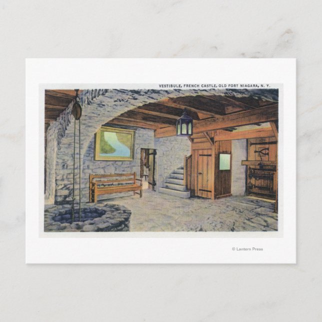 View of the American, British, & French Flags Postcard (Front)