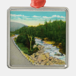 View of the Ammonoosuc Lower Falls Metal Tree Decoration