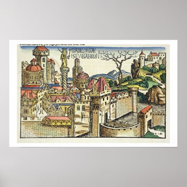 View of the Ancient City of Babylon, from the Nure Poster (Front)