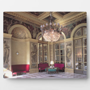 View of the Antechamber with allegorical depiction Plaque