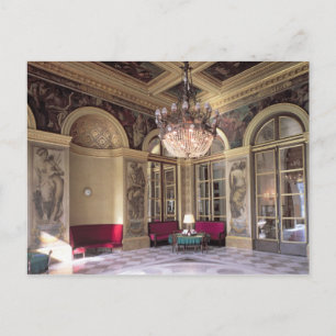 View of the Antechamber with allegorical depiction Postcard