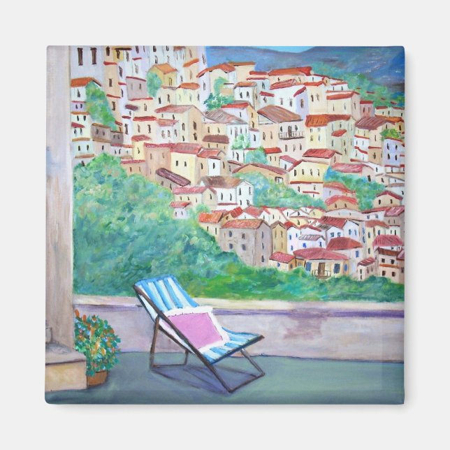 View of the Apricale village Magnet (Front)