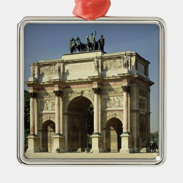 View of the Arc de Triomphe du Carrousel Metal Ornament (Front)