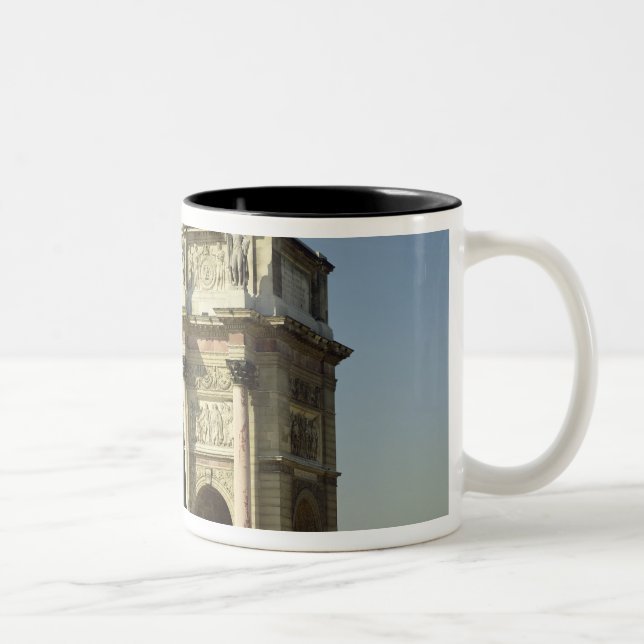 View of the Arc de Triomphe du Carrousel Two-Tone Coffee Mug (Right)