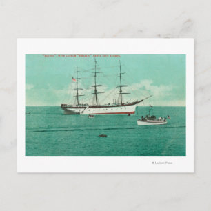 View of the Balboa and the Sinaloa Entering Postcard