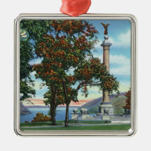View of the Battle Monument Metal Tree Decoration