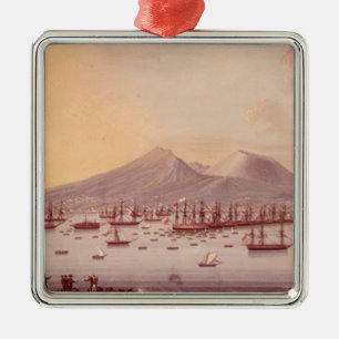 View of the Bay of Naples, 1798 Metal Tree Decoration