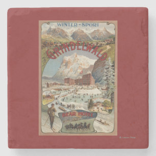 View of the Bear Hotel Promotional Poster Stone Coaster
