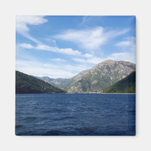 View of the Boka Kotorska bay, Montenegro Magnet