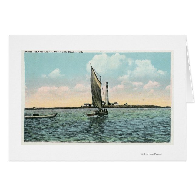 View of the Boon Island Lighthouse off York (Front Horizontal)