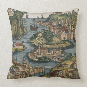 View of the Bosporus entering from the Black Sea, Cushion